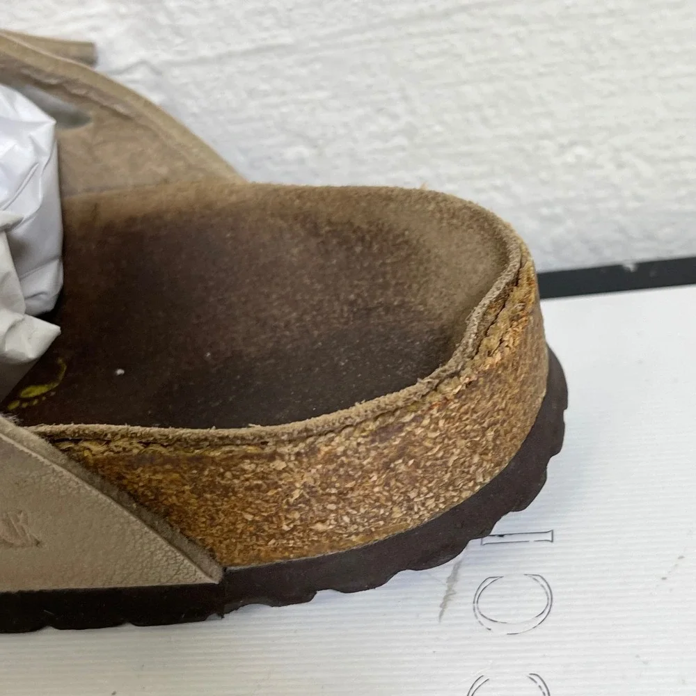 Birkenstock‎ Granada Mocha Leather Sandals Slide Slip On Women's Size 39 EU/8 US